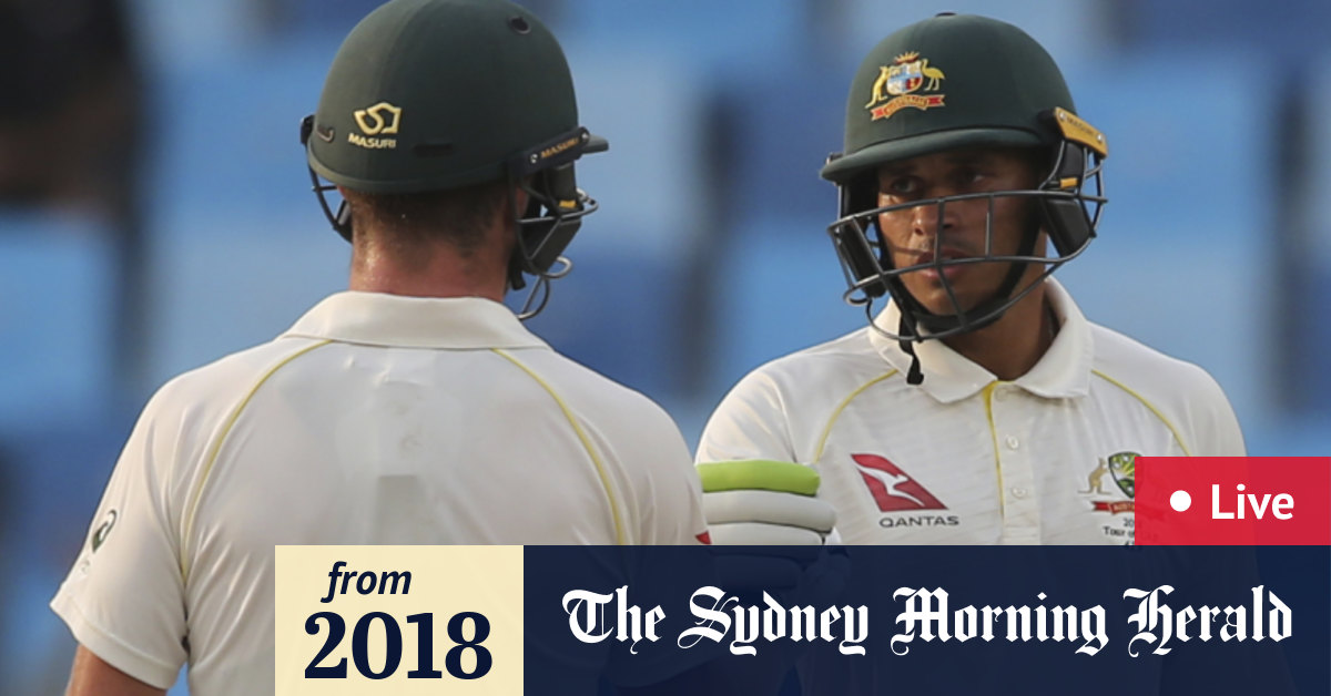 Live scores Australia v Pakistan, first Test